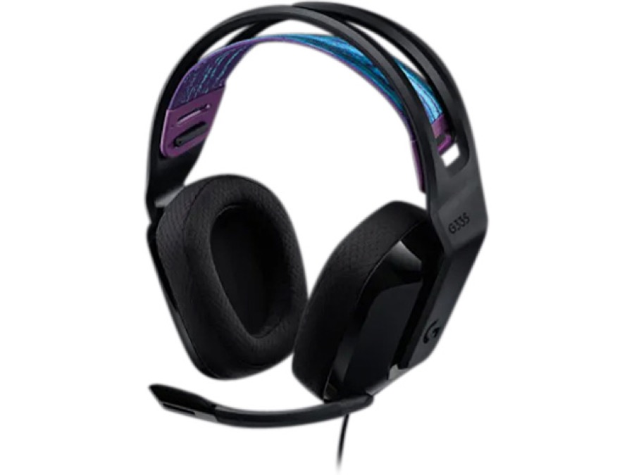 Logitech G335 Wired Gaming Headset, with Flip to Mute Microphone, 3.5mm Audio Jack, Memory Foam Earpads, Lightweight, Compatible with PC, PlayStation, Xbox, Nintendo Switch – Black